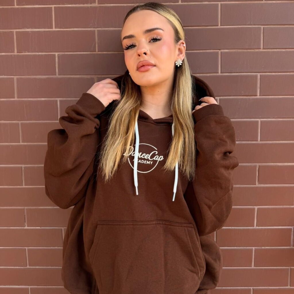 Bluza z kapt. DanceCap - Brązowa